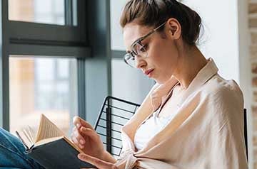 woman reading